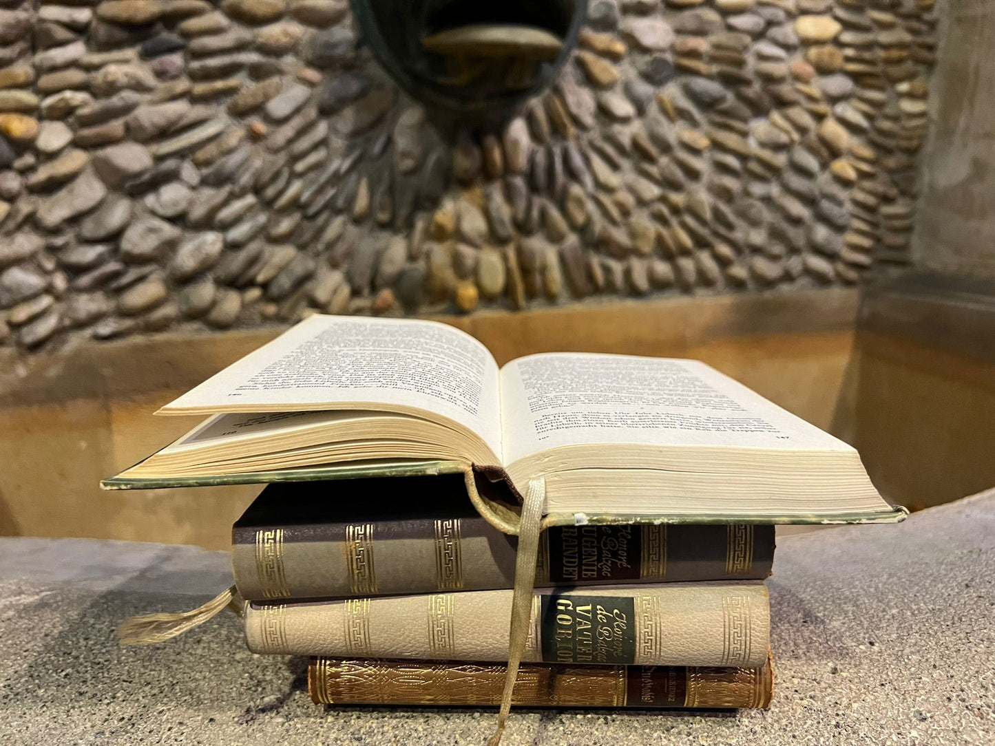 Set of 4 Antique Books – Muted Earthtones