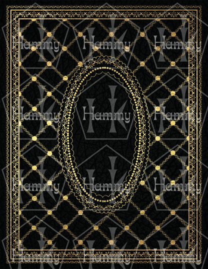 "Radiant Symmetry" Vintage Printable Book Cover & Spine – Instant Digital Download