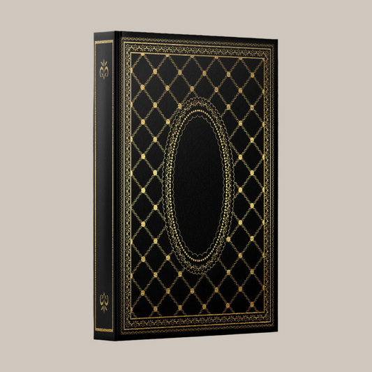 "Radiant Symmetry" Vintage Printable Book Cover & Spine – Instant Digital Download