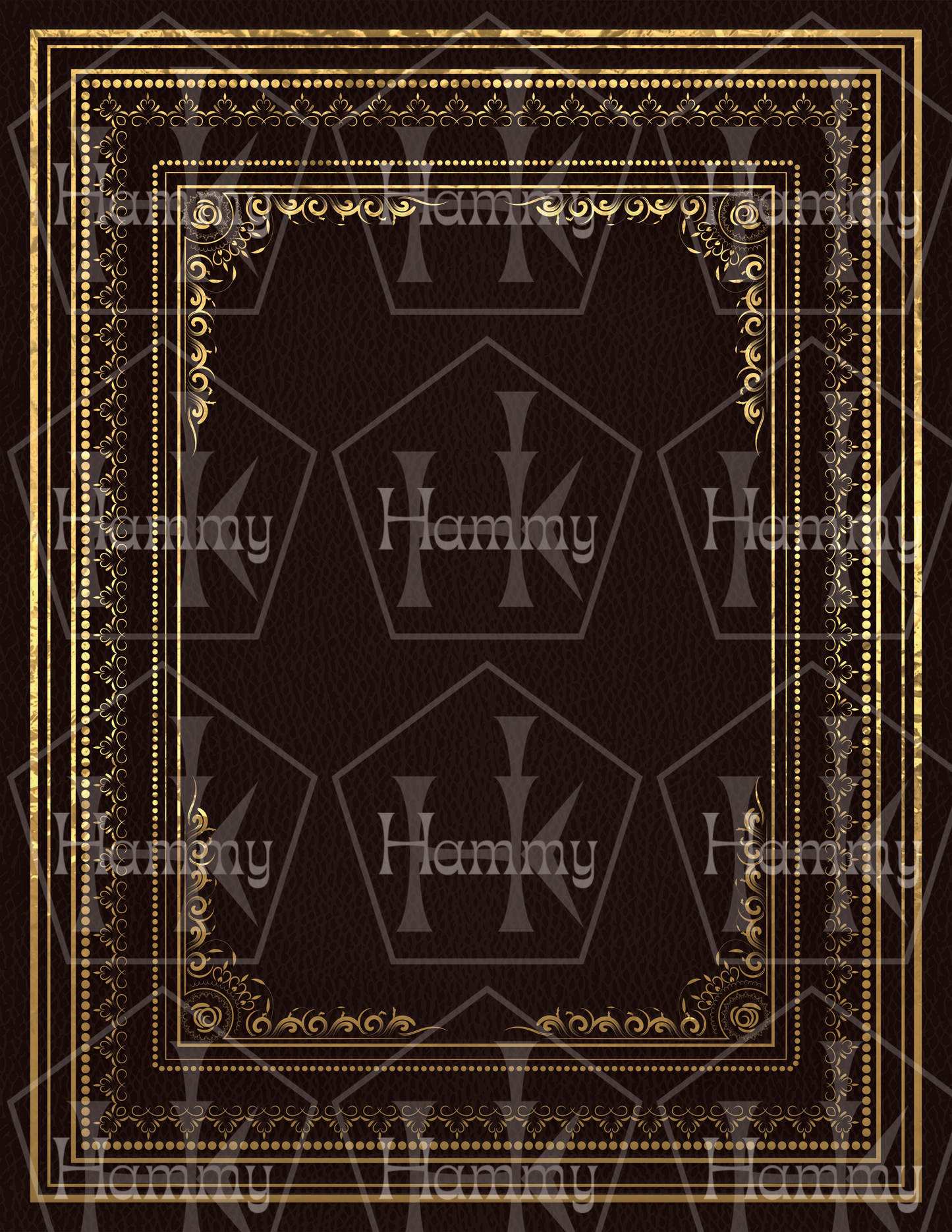 "Framed Elegance" Vintage Printable Book Cover & Spine – Instant Digital Download