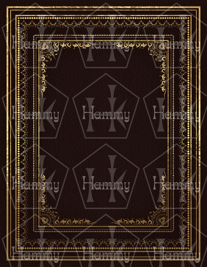 "Framed Elegance" Vintage Printable Book Cover & Spine – Instant Digital Download