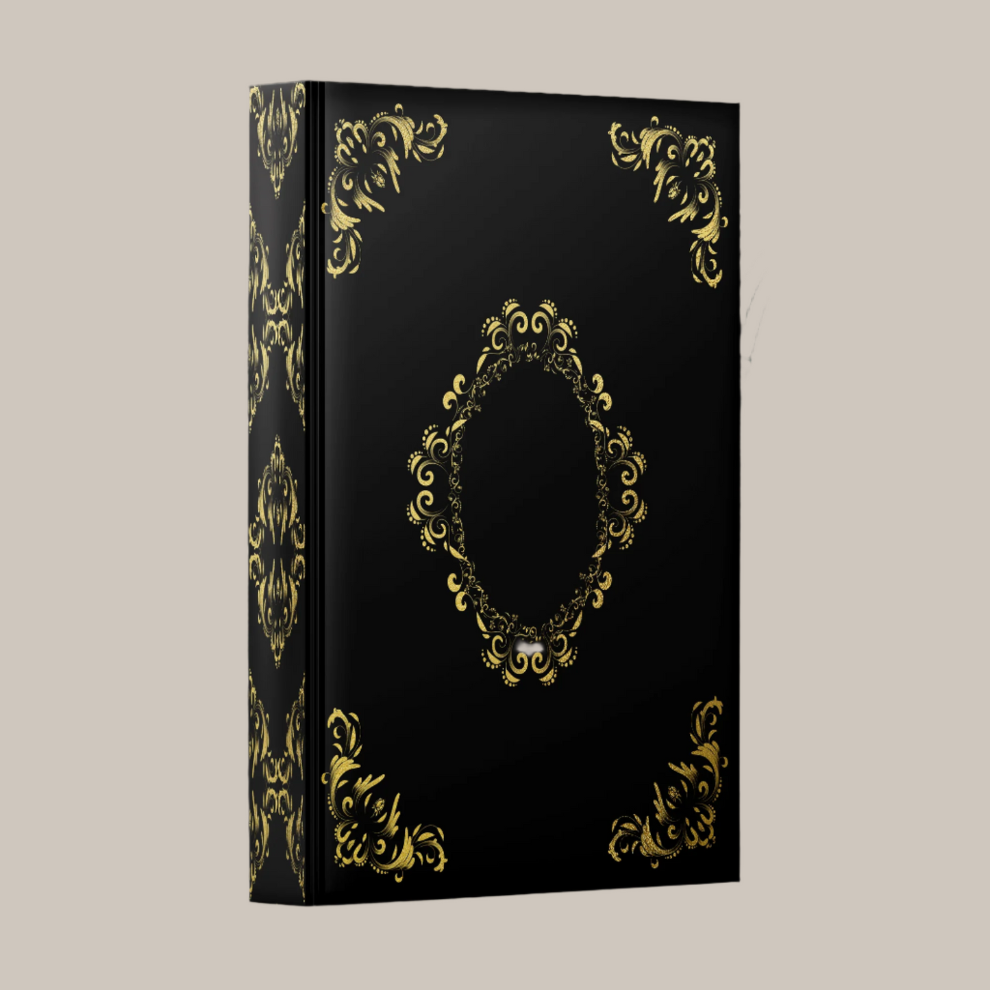 "Midnight Glow" Vintage Printable Book Cover & Spine – Instant Digital Download