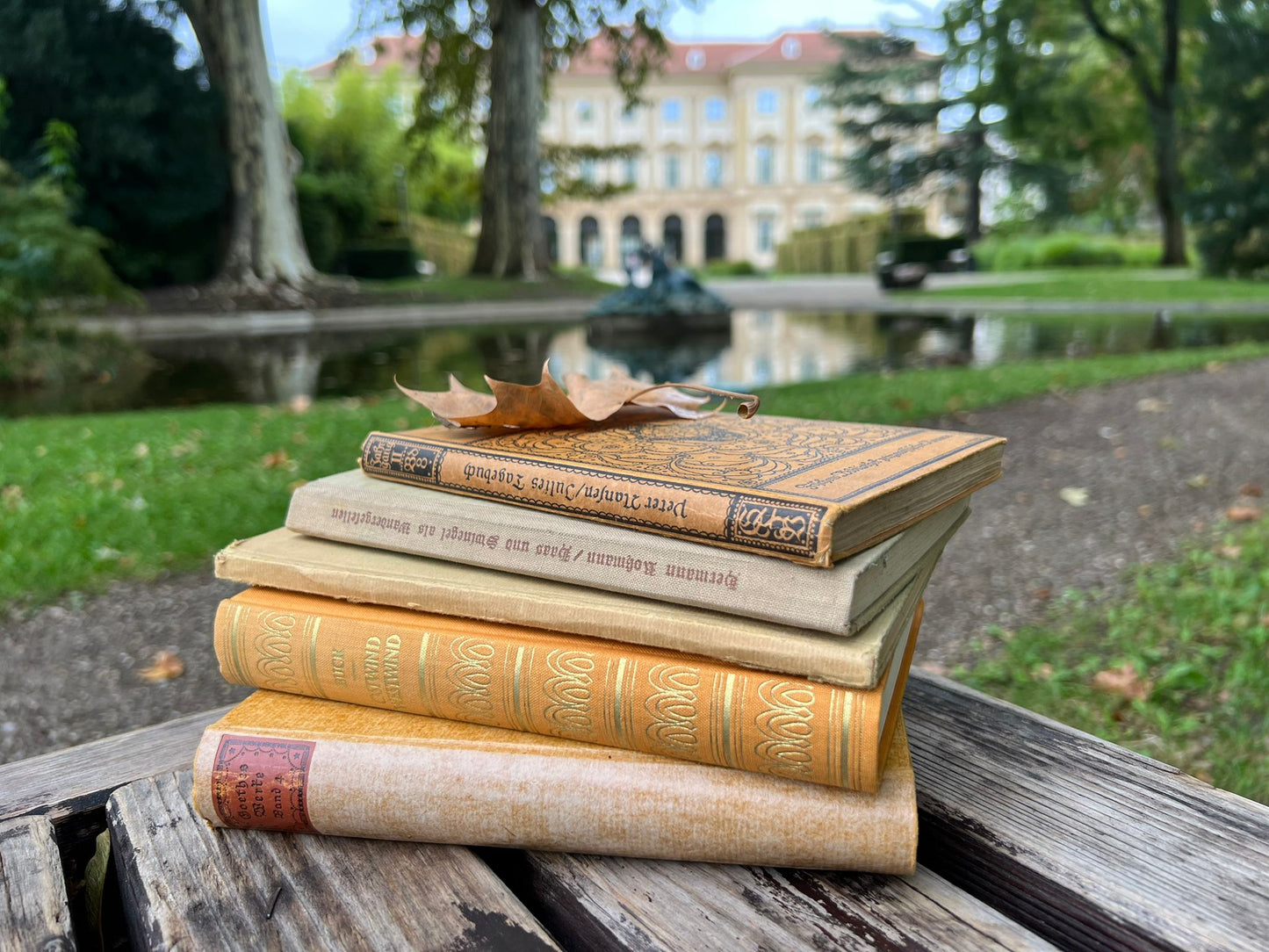 Set of 5 Antique Books – Classic Neutral Tones