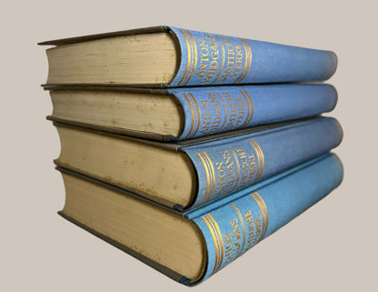 Set of 4 Vintage Books – Blue Shades