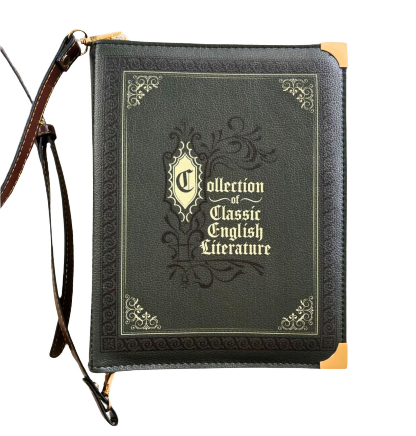 Customizable Vintage-Inspired Book-Shaped Crossbody Bag