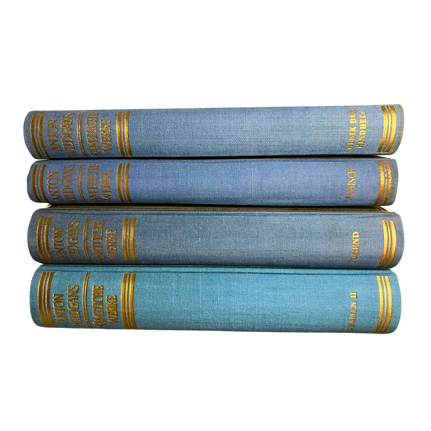 Set of 4 Vintage Books – Blue Shades