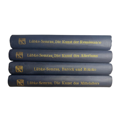 Set of 4 Antique Art History Books – Lübke-Semrau Series